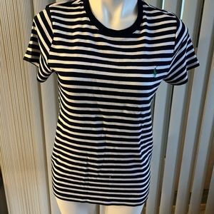 Ralph Lauren Sport striped Navy blue and white woman’s tshirt